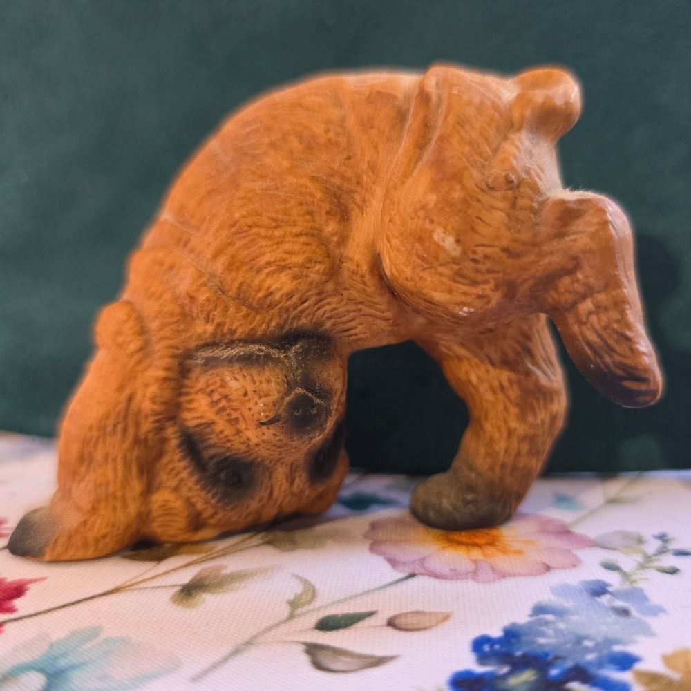 J.S.N.Y.‎ Ceramic Dog Figurine Small Brown Fair Vintage Puppy Taiwan